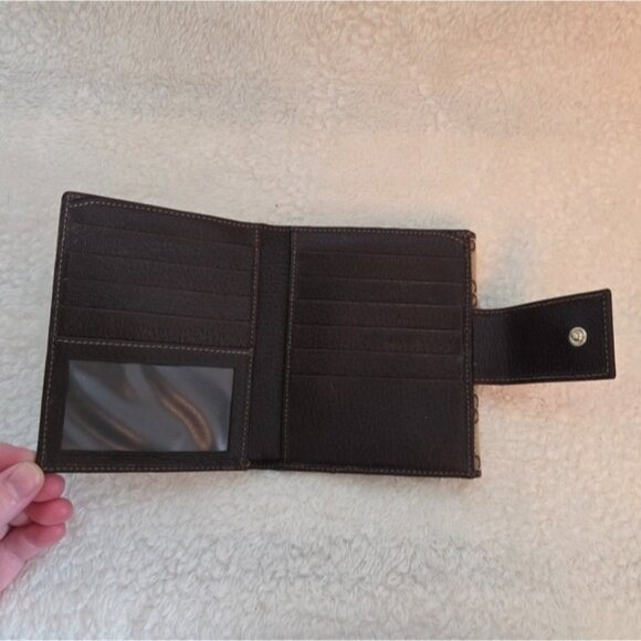 Gucci Beige and Brown GG Canvas Wallet - Picture 3 of 7